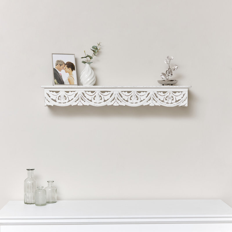 Faolan Wood Floating Shelf, 11.5cm H x 81cm W x 15.5cm D