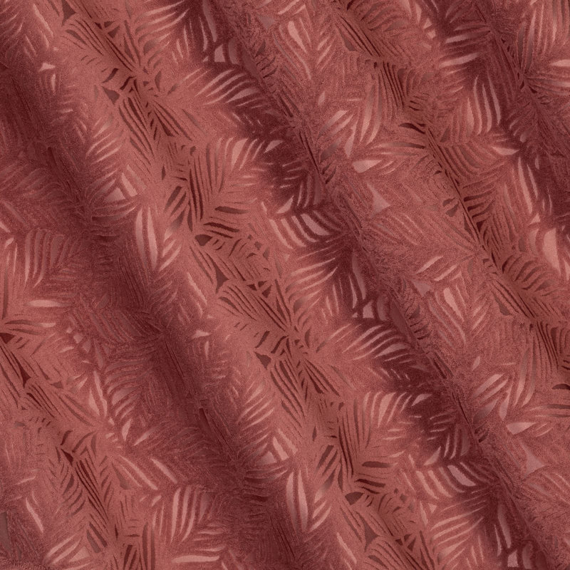 Abinash Blackout Curtains Single Panel, Dark Rose