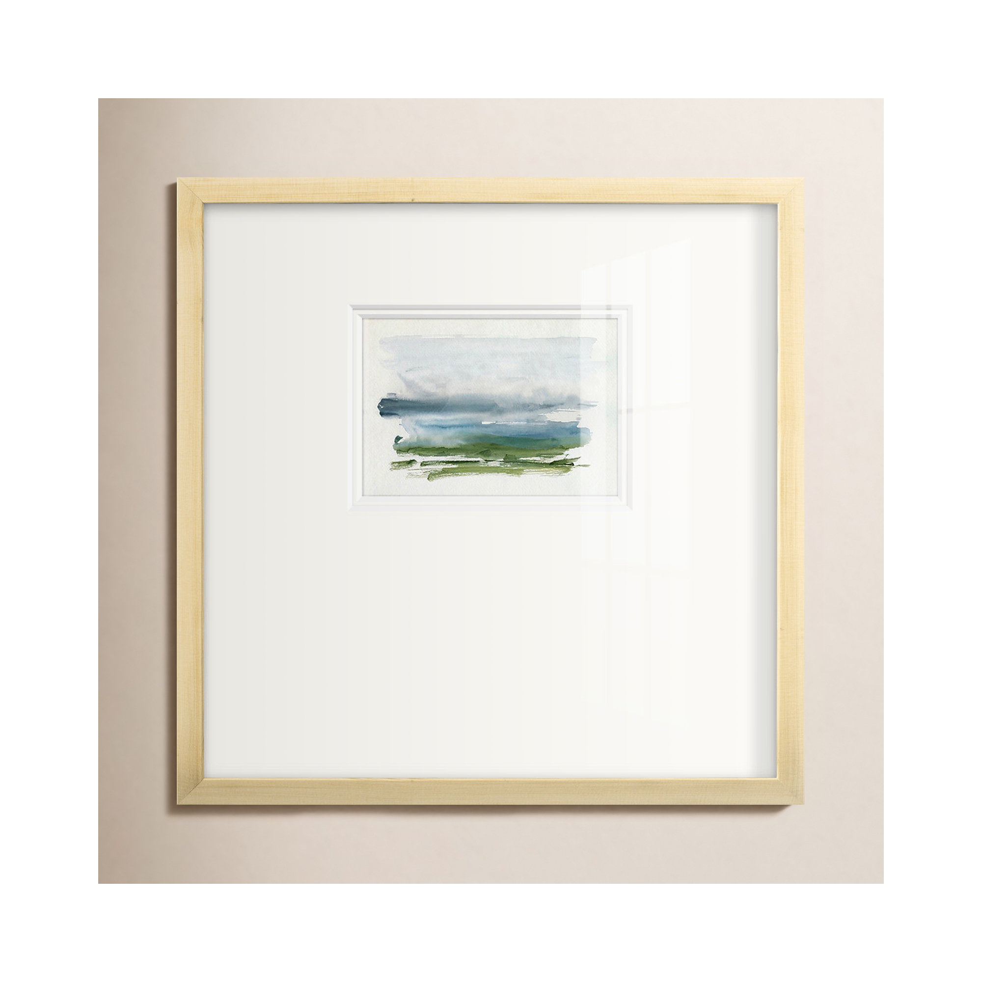 Coastline Splash III, 17" H x 17" W x 1.25" D, Natural