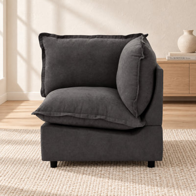 Chaise rembourrée moderne en tissu Conner