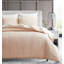 Ensemble de housse de couette en coton très grand - Motif de feuille tissé CASpian, 100% coton matelassé respirant, dossier en satin 300TC, lavable à la machine - 3 couleurs-112497145-112497148