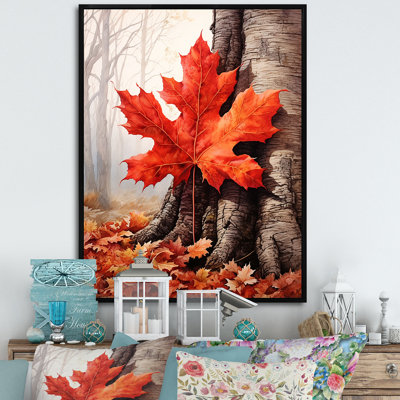 «Maples Mark Autumn Red III» sur toile