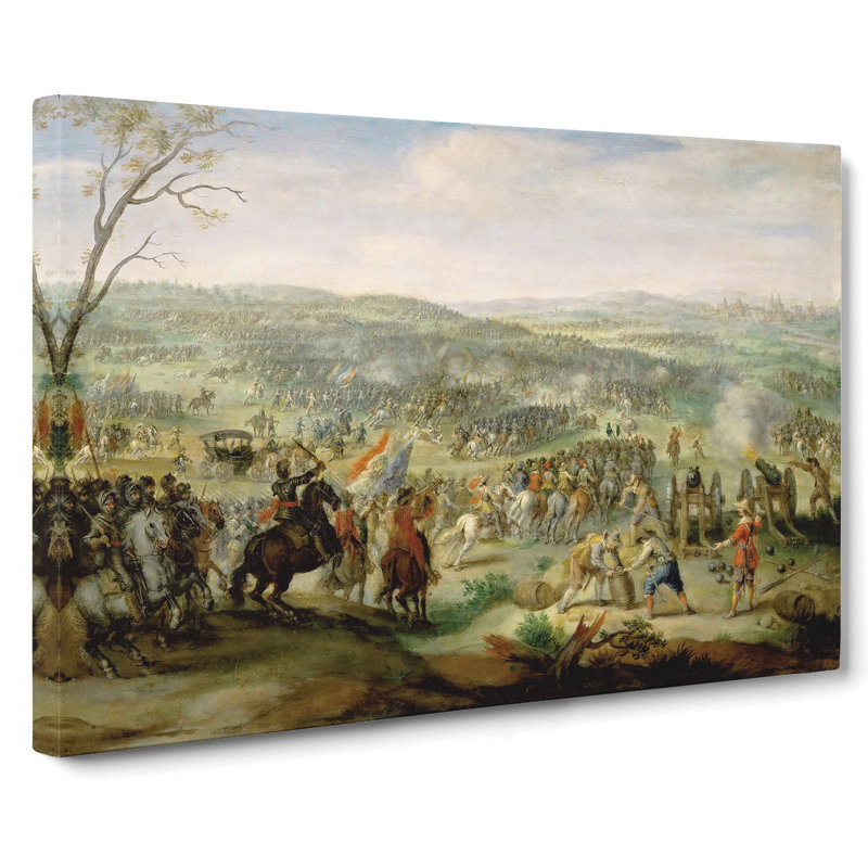 Flemish Proverbs by Pieter Bruegel The Elder - Wrapped Canvas Painting, 35cm H x 50cm W x 3cm D
