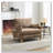 Chenille Upholstered Convertible Chair-1369939313