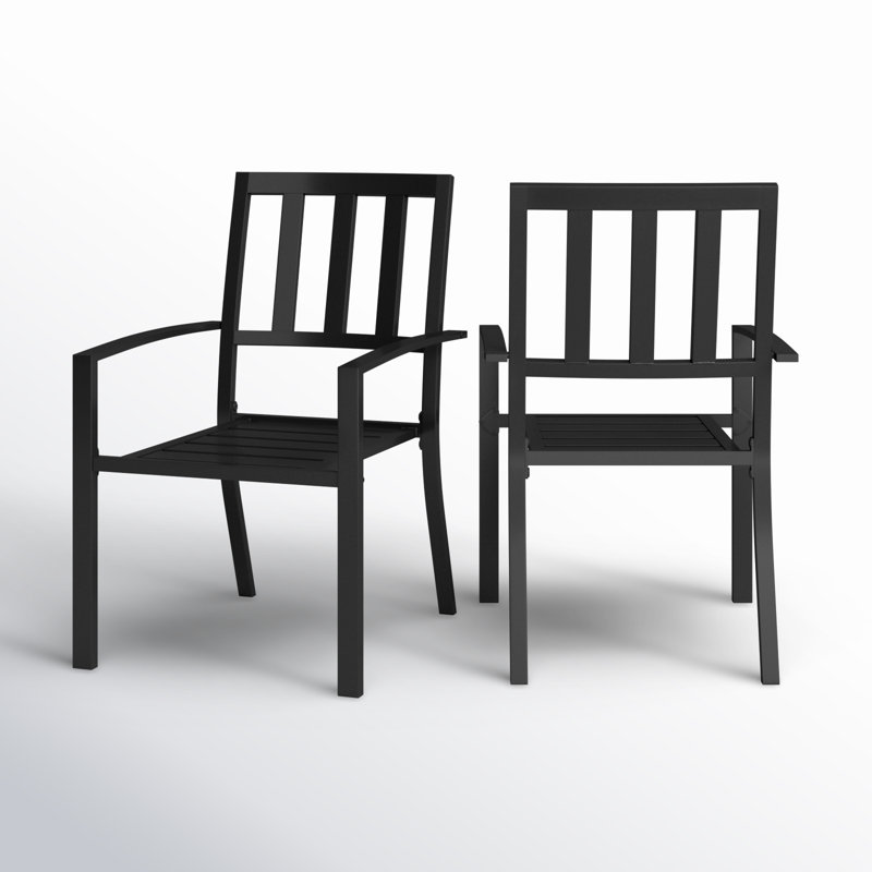 Leonard Stacking Patio Dining Armchair