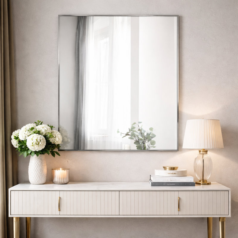 Miroir mural 30 po x 24 po Spectrum, H 30 po x l 24 po, Chrome chrome
