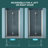Shower Door 30"W X 72"H, Brushed Nickel - Glass, Space Saving Bathroom Solution For Small Spaces Fold 72"H In Reversible Direction