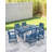 SeeHill HDPE Outdoor Dining Table, 66.9â€ Rectangle Patio Dining Table for 6, All-Weather HDPE Outdoor Table with 2.2â€ Umbrella Hole, HDPE Patio Furniture for Deck, Backyard, Garden, Pool-293519030