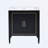 Bathroom vanity with ceramic basin, built-in hidden drawer