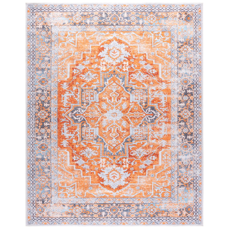 Shealin Machine Washable Performance Oriental Rug, Rectangle 8' x 10'