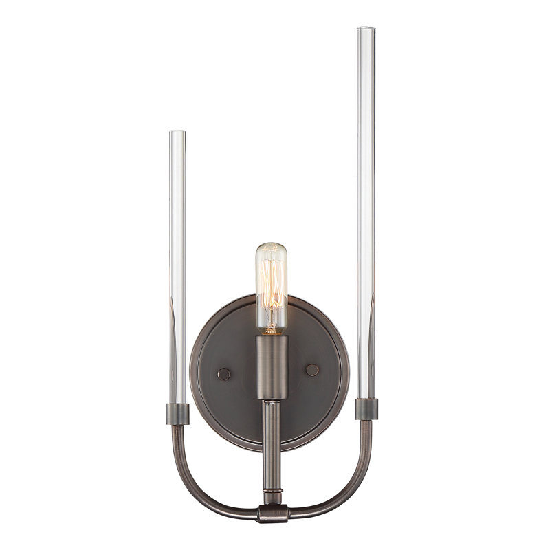 Shellson Stainless Steel Armed Sconce