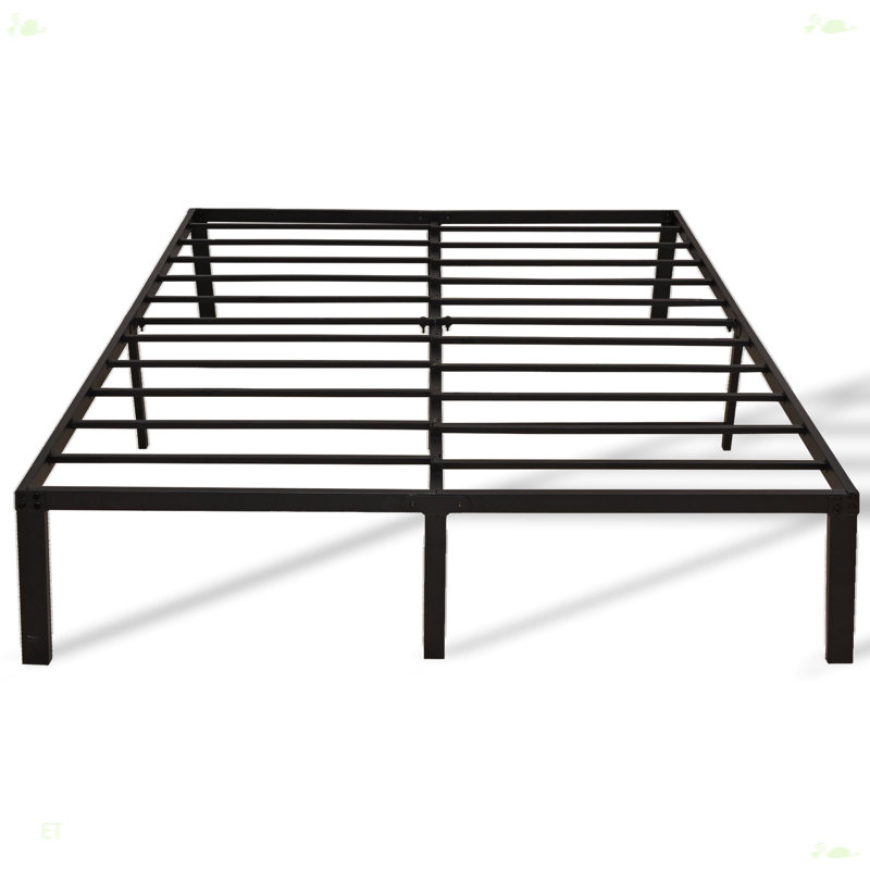 Structure de lit en métal, structure de lit plateforme simple et en métal, Lit double