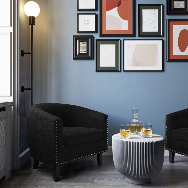 Cohmer Upholstered Barrel Chair