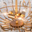 Lustre bol 3 lumières Modern Glam avec fleurs en céramique