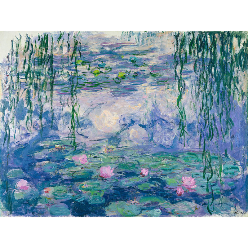 Waterlilies by Claude Monet - Wrapped Canvas Print, 70cm H x 100cm W x 4cm D