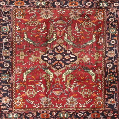 Tapis oriental rouge / noir / vert Breck