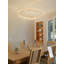 Luminaire suspendu rond en cristal à intensité variable pour salle à manger Rikie 
