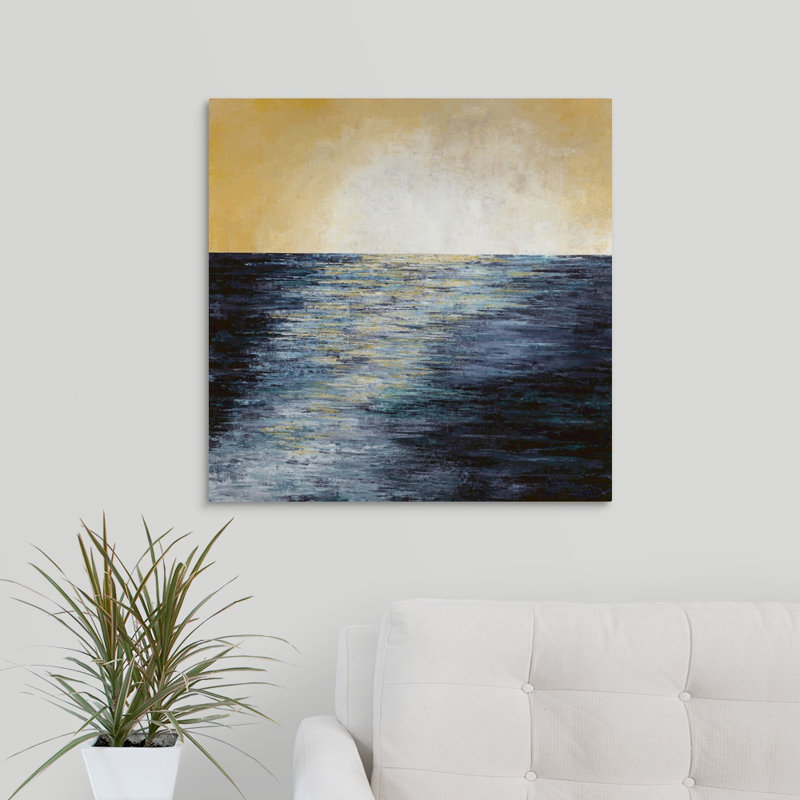 «Futur at Bay», peinture sur toile, H 24 po x l 24 po x P 1,25 po, Toile tendue