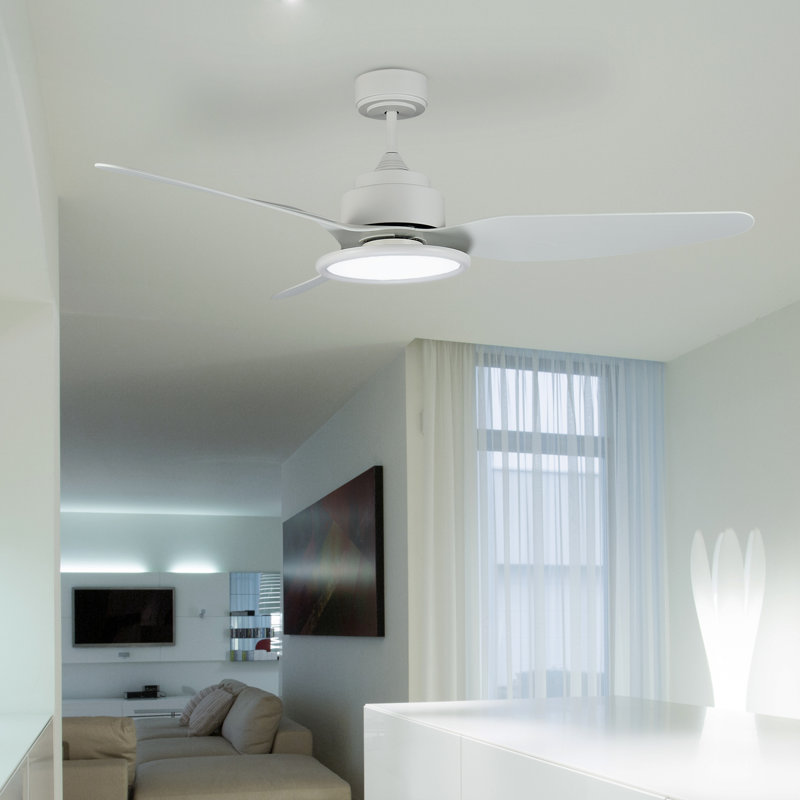 Oxfield 137cm Ceiling Fan with LED Lights, White