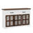 Sideboard Buffet Cabinet With Storage 53.1" Modern Cabinet Glass Door Buffet Table