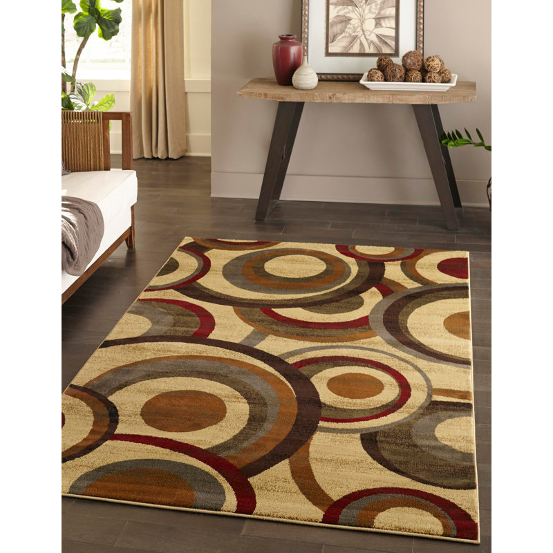 Ivetta Abstract Indoor Rug, Rectangle 7'10" x 10'