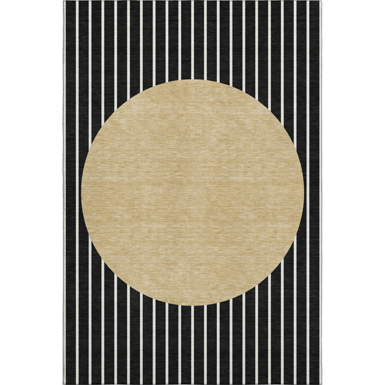 Premium Machine Washable Naglee AMF994 Stripes Rug