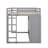 Full Size Wood Loft Bed With Wardrobe, Shelves And Cabinet-1475983724-1475983722