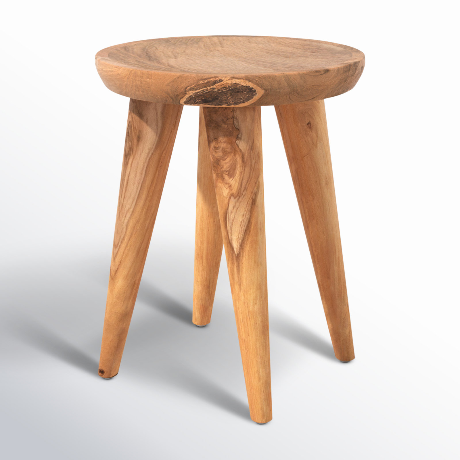 Orlin 16'' Teak Outdoor Side Table, Natural, 20" H x 16" W x 16" L