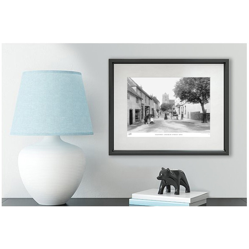 Seaford, Church Street 1894 by Francis Frith - Single Picture Frame Print, 28cm H x 36cm W x 2.3cm D