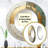 Selana Gold And Green Paint Fusion I - Abstract Painting Wall Mirror, Modern Round Decorative Mirror, Printed Metal Art-1149456145