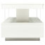 Table de centre moderne avec lumières DEL: blanc, 2 tiroirs, 16 variations de couleurs, 6 niveaux de luminosité et un salon et un rangement blancs attrayants: design. Choix, luminosité réglable. Vaste espace de rangement