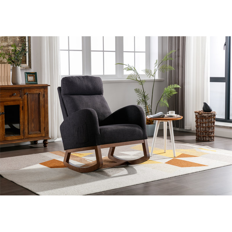 Chaise berçante de salon, Noir