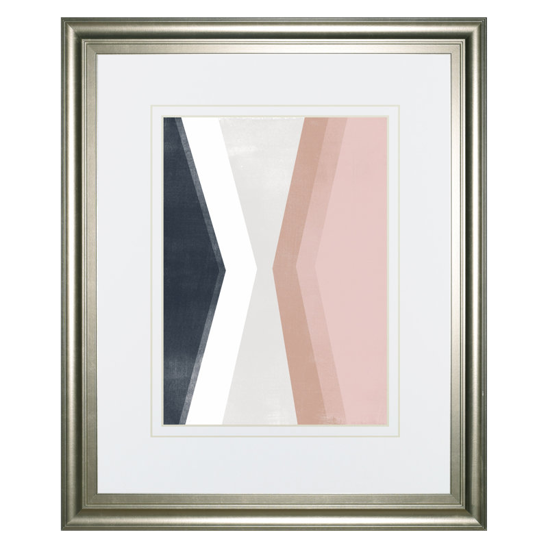 Casual Angle II Wall Art - 34" x 40" - Silver Frame