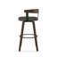 Tabouret de bar et de comptoir pivotant avec dossier en bois Calvion-746590666-752728239-721093357