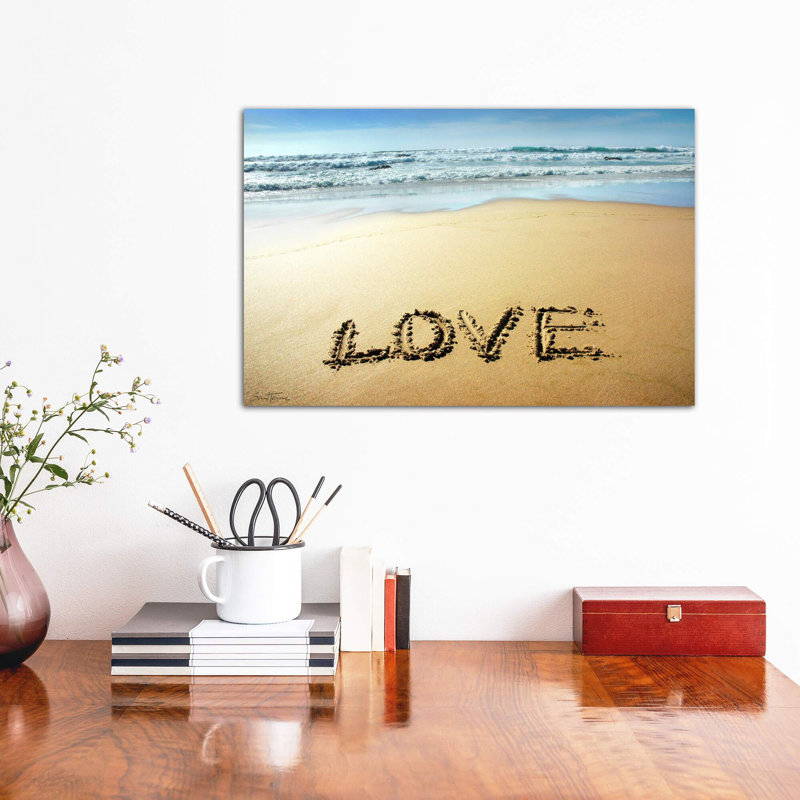 Love 1 Piece Wall Art on Canvas, 30.48 cm H x 45.72 cm W, Wrapped Canvas