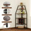 Open Shelving Wine Bottle Rack Brown