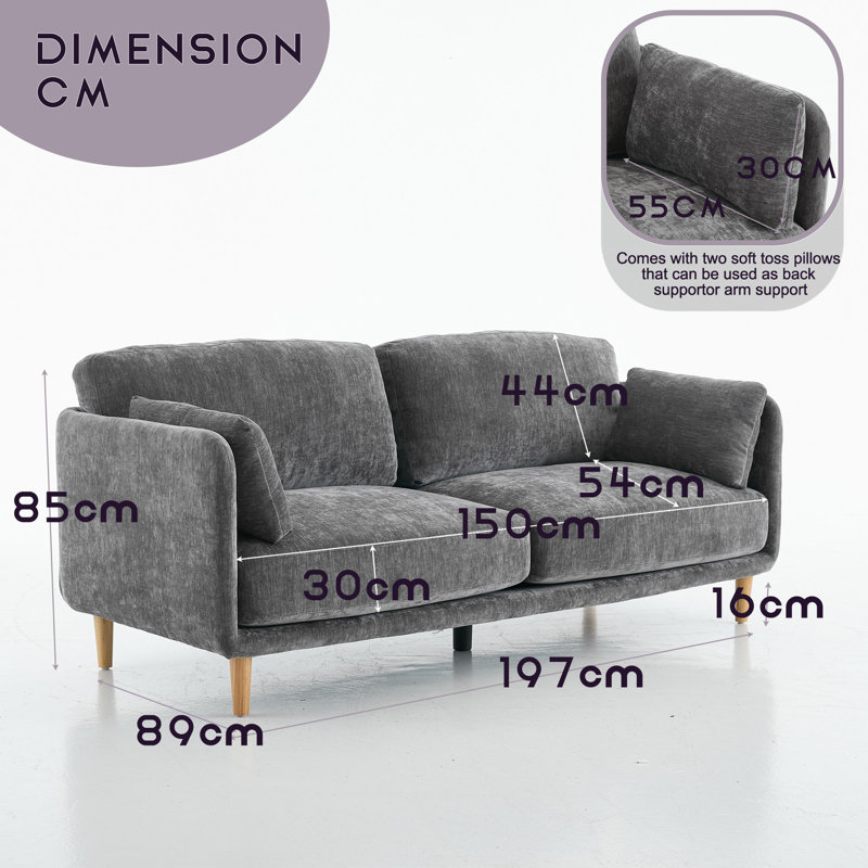 Fabric Sofa, 3