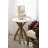 Kierney Round End Table with Marble Top-753838641