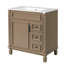 Meuble-lavabo moderne 30 "avec comptoir en céramique-2139020041