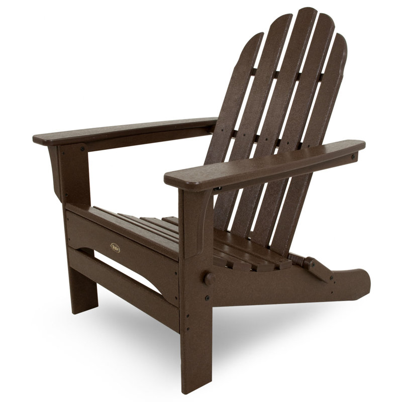 Adirondack pliant POLYWOOD Cape Cod, Marron foncé
