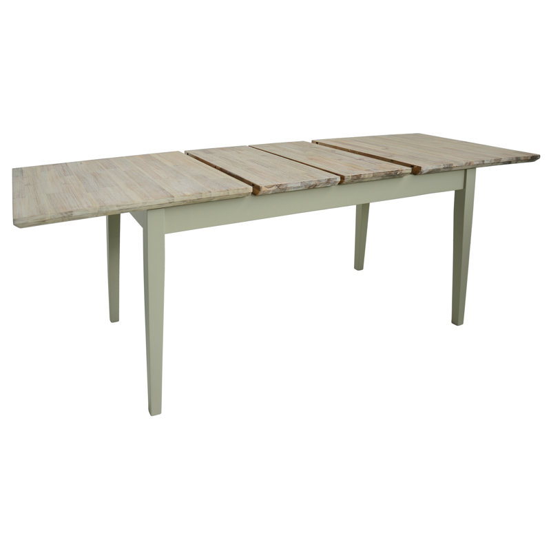 Bayou Solid Wood Dining Table, Sage Green