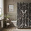 Black Bloom - Rideau de douche Premium-216178271