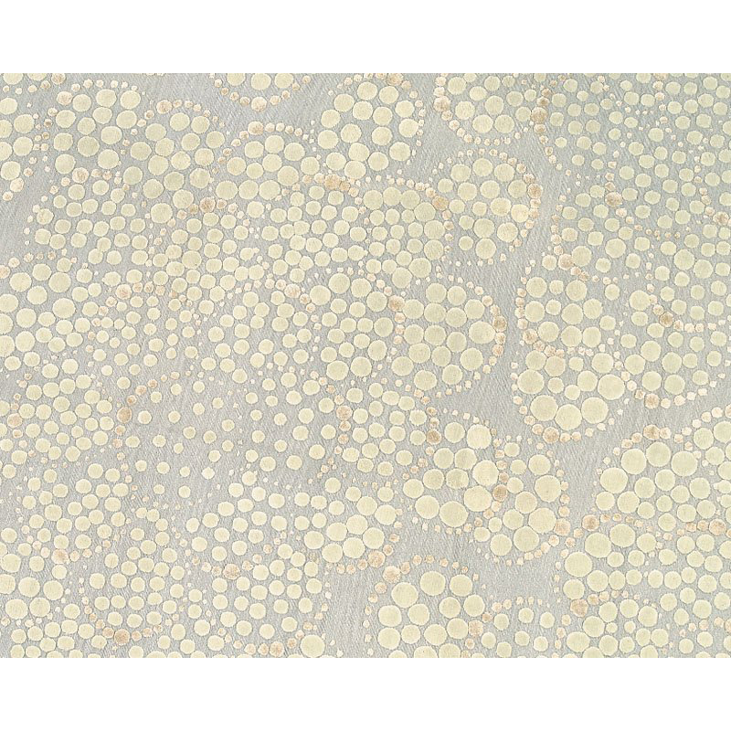 Effervescence Polka Dots Area Rug in Beige/Gray, Rectangle 3' x 5'