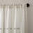 Textured Slub Anti-Dust Striped Semi-Sheer Rod Pocket Curtain Panel-44432040-44432042