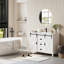 Meuble-lavabo 47 po avec 3 tiroirs et portes, blanc-1181888387
