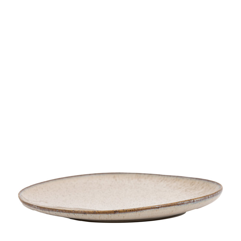 Speckle Glaze Side Plate Oatmeal (4Pk)