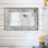 Miroir mural en bois manufacturé mitsuyo