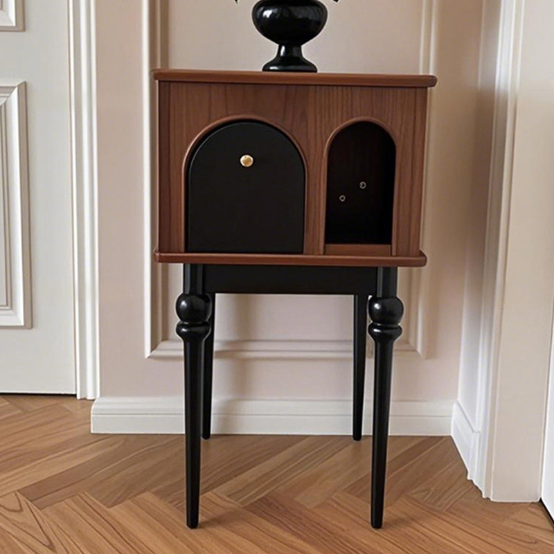 Retro Solid Wood End Table