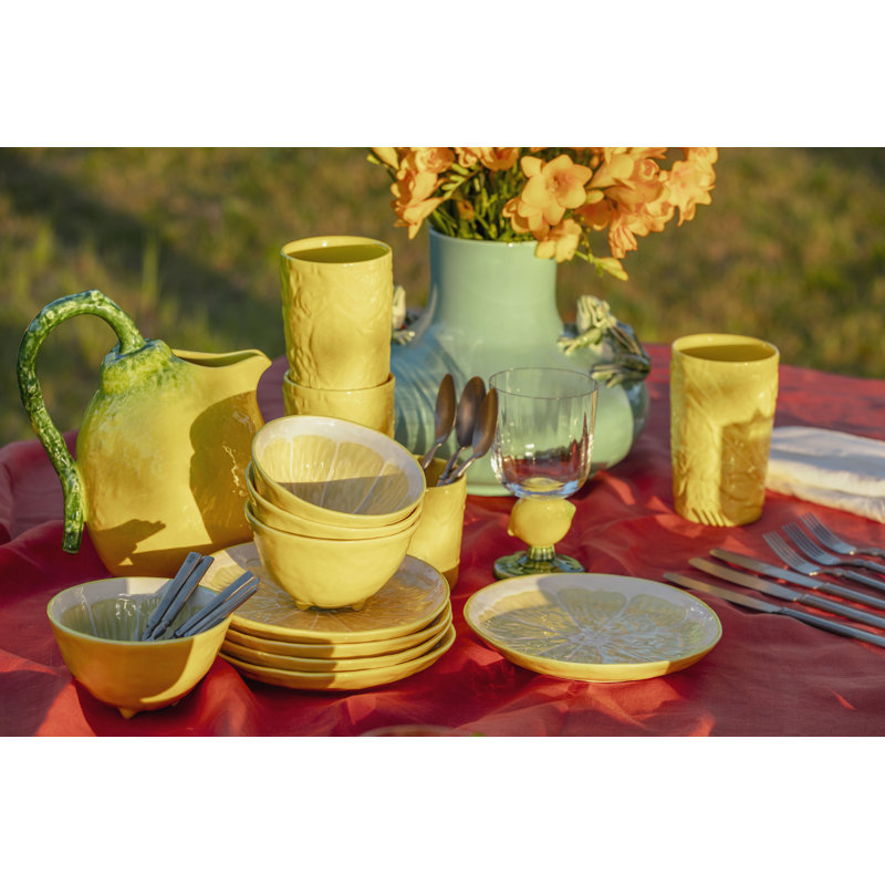 Lemon Earthenware Dessert Bowl