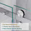 Porte de douche coulissante sans cadre l 60 po x H 72 po avec verre trempé 5/16 po-102144193